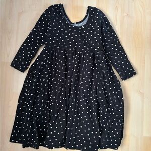 Hanna Andersson Black and White Polka Dot Dress